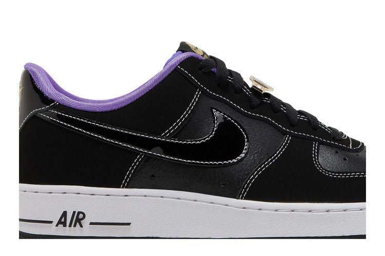 Heren Sneakers Nike Air Force 1 Low '07 LV8 World Champ Zwart Paars Zwart/IJzergrijs/Wit/Zwart