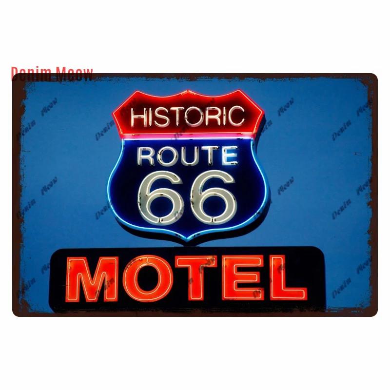 Vintage Metal Sign Plate, Garage Wall Decor, Man Cave, Gas Station Printing, Home Decor, Bar, Pub, Club, Retro, Route 66, WY1