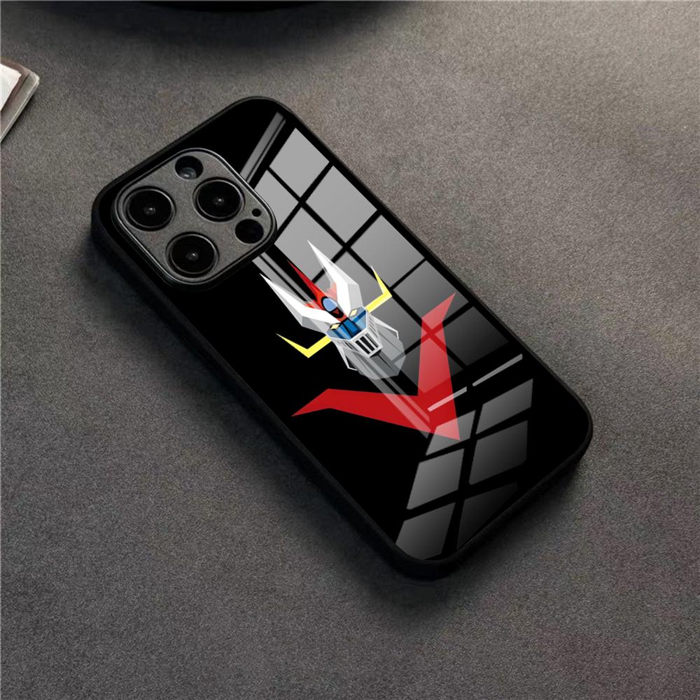 UFO Robot Goldorak Phone Case For 17 Pro Max IPhone 16 Pro 14 12 11 13 Mini X XR XS 15 Plus SE Glass Cover