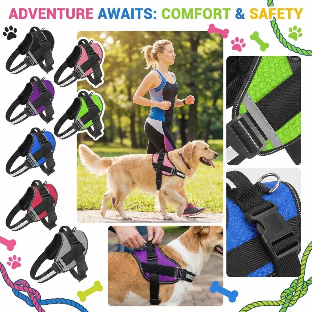 Servicehund  Zieh-Stopp, Reflektierende Hundeweste  Mit Griff, Verstellbare PVC-Hundeweste  Für Mittlere Große Hunde, Atmungsaktive Servicehundeweste