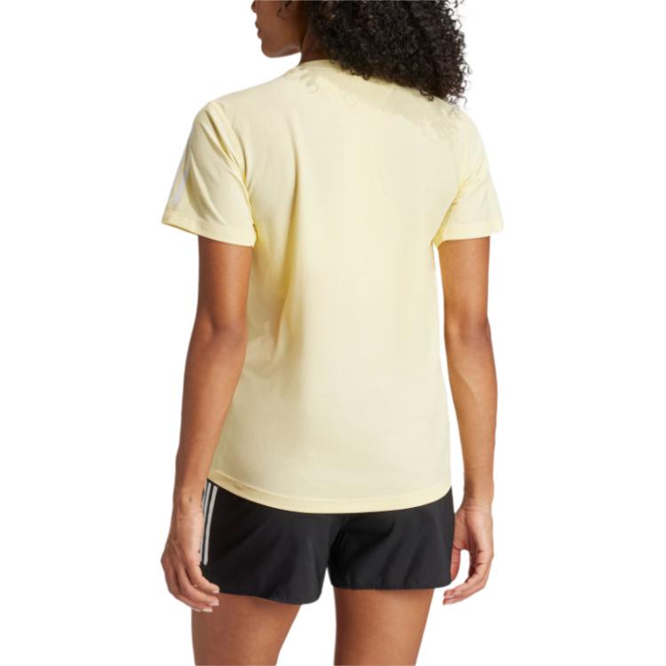 New Adidas Regular T Shirt Women's Yellow IV5489