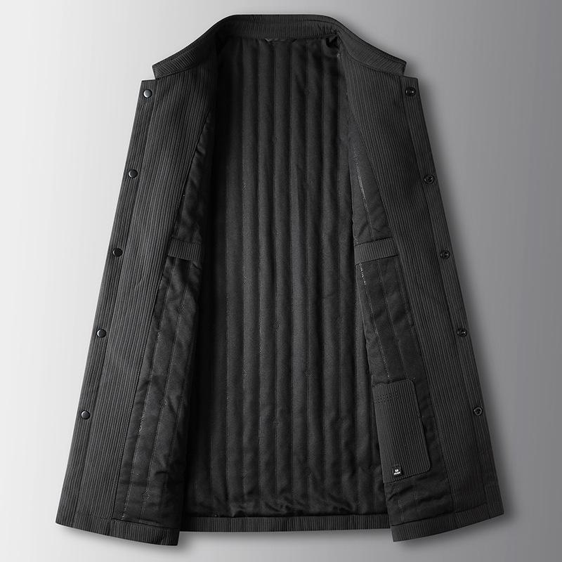 Autumn and Winter Cotton Lapel Shirt Version Jacket Solid Color Middle-aged and Young Business Leisure Thickened Jacket