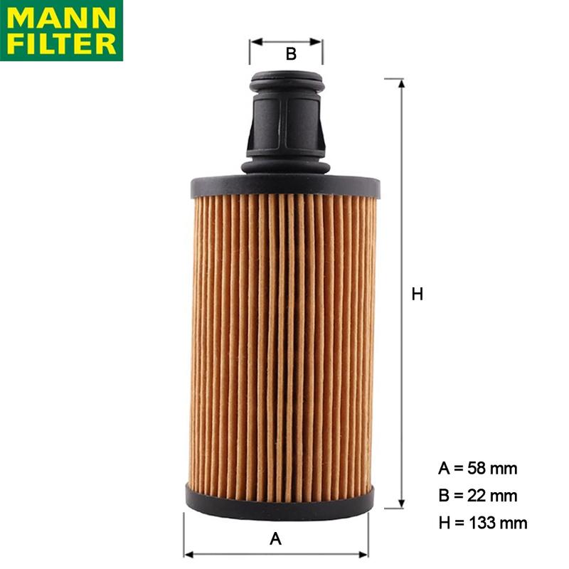

MANN FILTER HU 6034 z Oil Filter For JAGUAR LAND ROVER Original Top sealing Material T2R47312