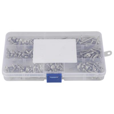 Set di 220 viti autofilettanti a testa svasata a croce M3 M4 M5 in acciaio inossidabile 304