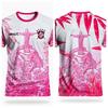 Brasile Stampa 3D Sportiva Asciugatura Rapida Traspirante Maglietta da Uomo Maglia da Calcio da Esterno Abbigliamento a Maniche Corte Fan del Club Genitore-Figlio Top