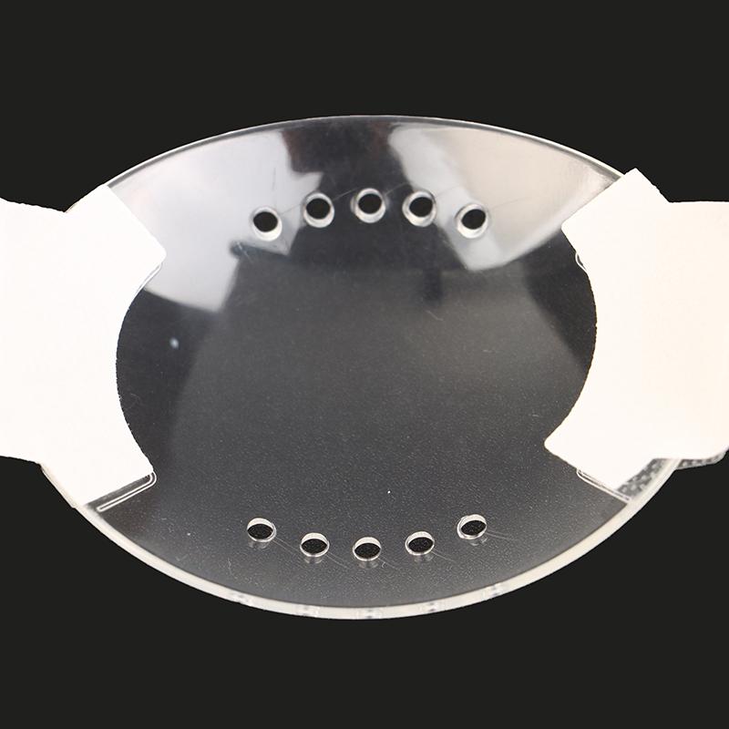 Samolepicí průhledný plastový oční štít pro péči o oči s 10 otvory, potřebný po oční operaci, ochrana očí proti nárazu