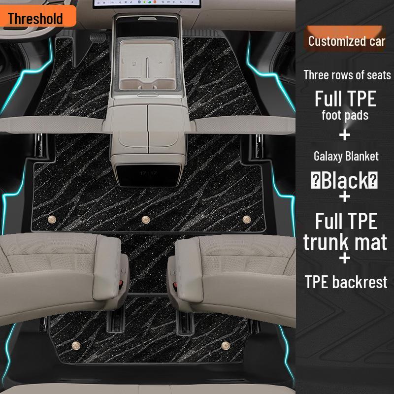 2025 Lydo L90 Special TPE Full Coverage Floor Mats for Six-Seven Seat Cars