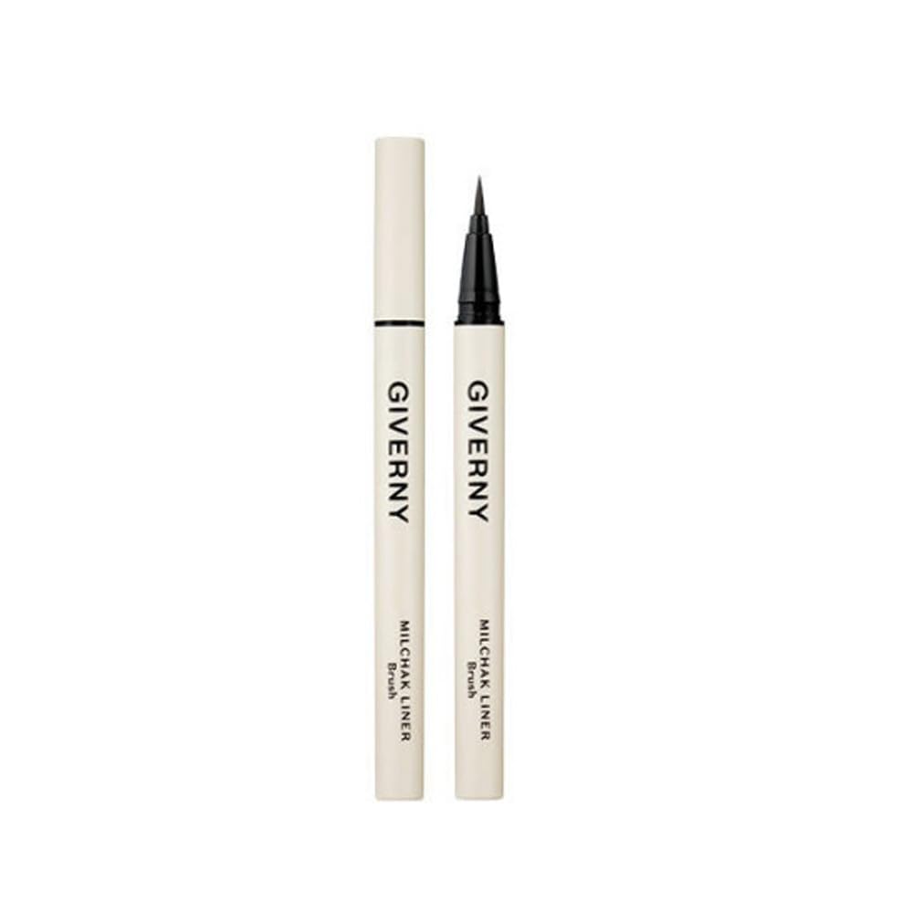 GIVERNY Milchak Brush Japanese Brush for Flexible Giverny Milchak Brush Korean Korean Eye Liner, Black, 0.6g [Official Distributor]. 0.1mm Ultra-Fine