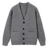 Men's Japanese Retro Cardigan: Casual, Solid Color, Cozy Knitwear for Autumn/Winter