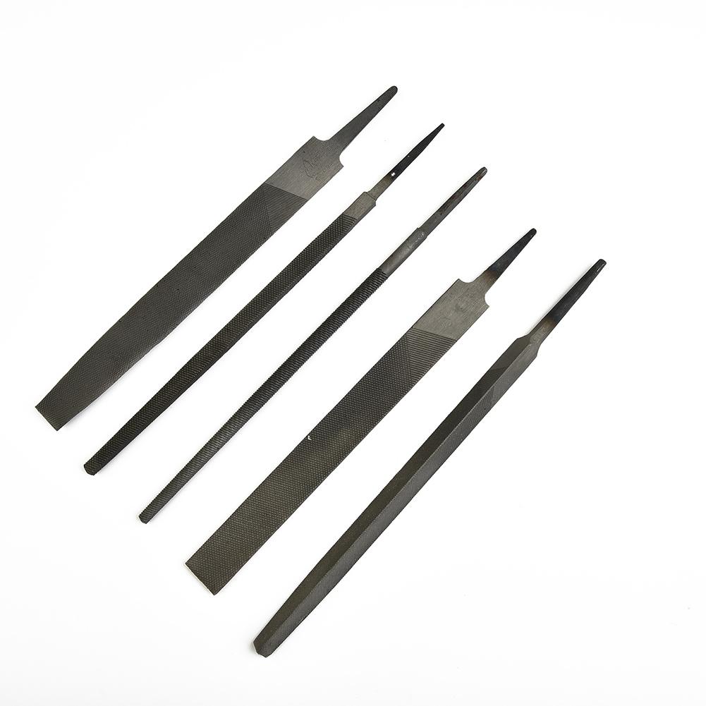 High Performance Steel Rasp File Set for Metalworking Woodworking 6 inch Flat/Round/Half Round/Triangle/Square
