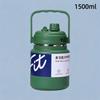 Stainless Steel Insulated Water Jug Food Grade Leak Proof Lid 24H Heat Cold Retention for Picnic Beach Trips