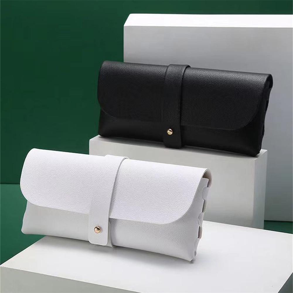 1pc Glasses Case Women Leather Soft Glasses Bag Fashion Portable Sunglasses Box Bag Accessories Eyeglasses Case Sunglasses Box