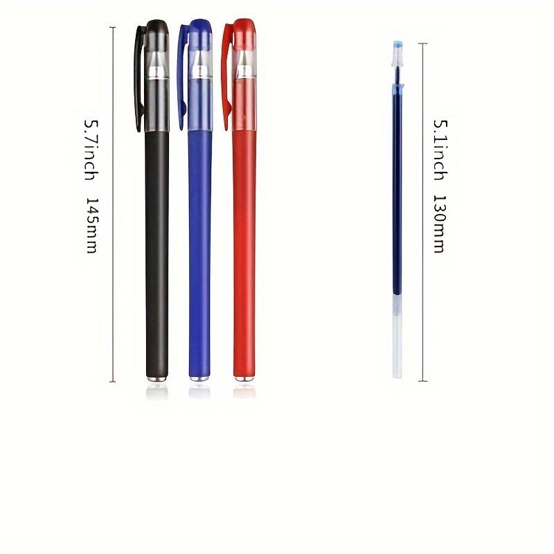 26pcs Gel Pen Set - 0.5mm Fine Point, Assorted Colors (Black/Blue/Red), Ideal for School & Office Supplies