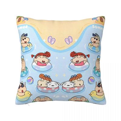 Cartoon Wurfkissenbezüge Wohnzimmerdekoration Bedruckter Sofakissenbezug Polyester Weicher Kissenbezug