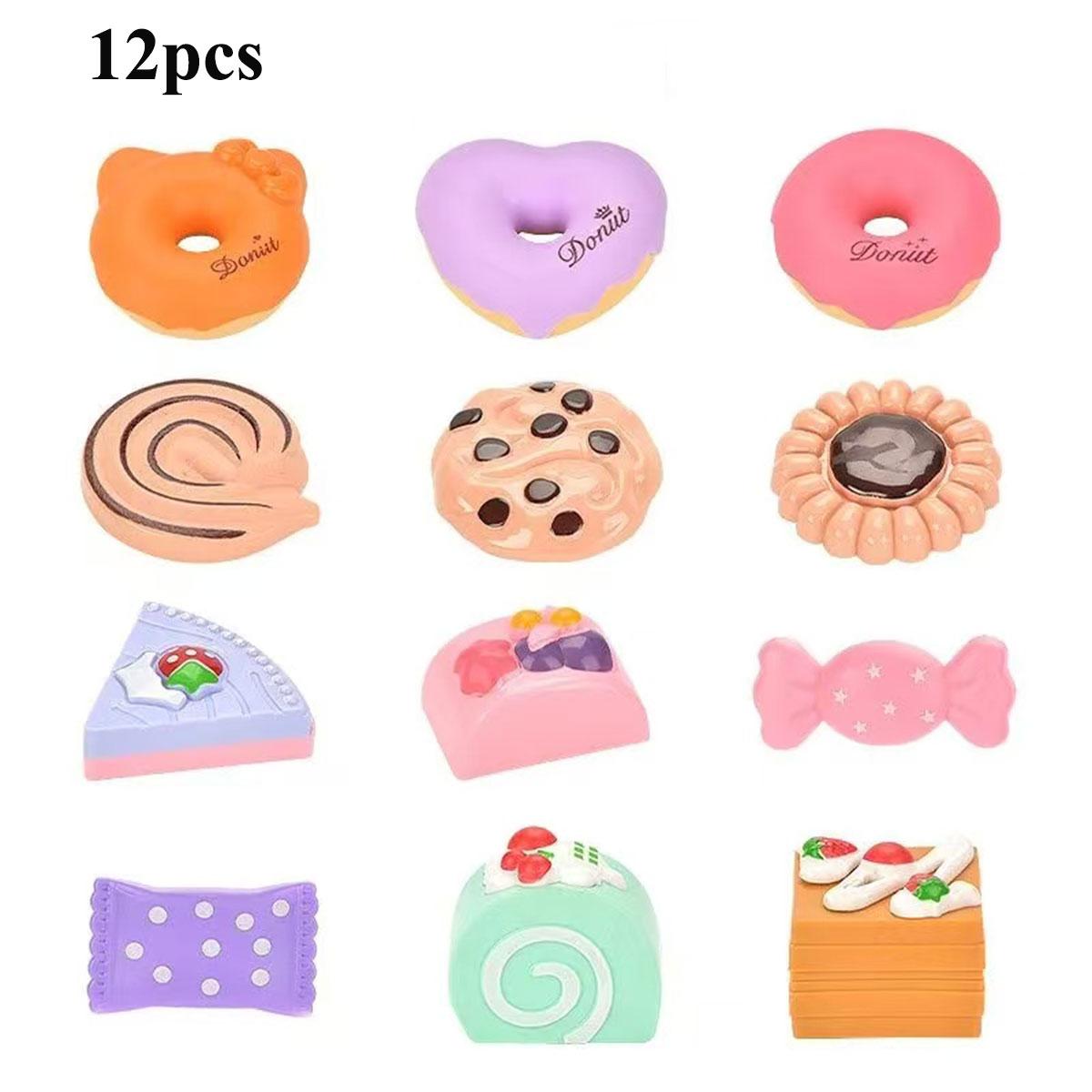 

Kids Childrens Tea/Pastry Playset Toy Simulation Pretend Play Food Playset for Children Montessori Toddler Children Gift Present Kitchen Girl