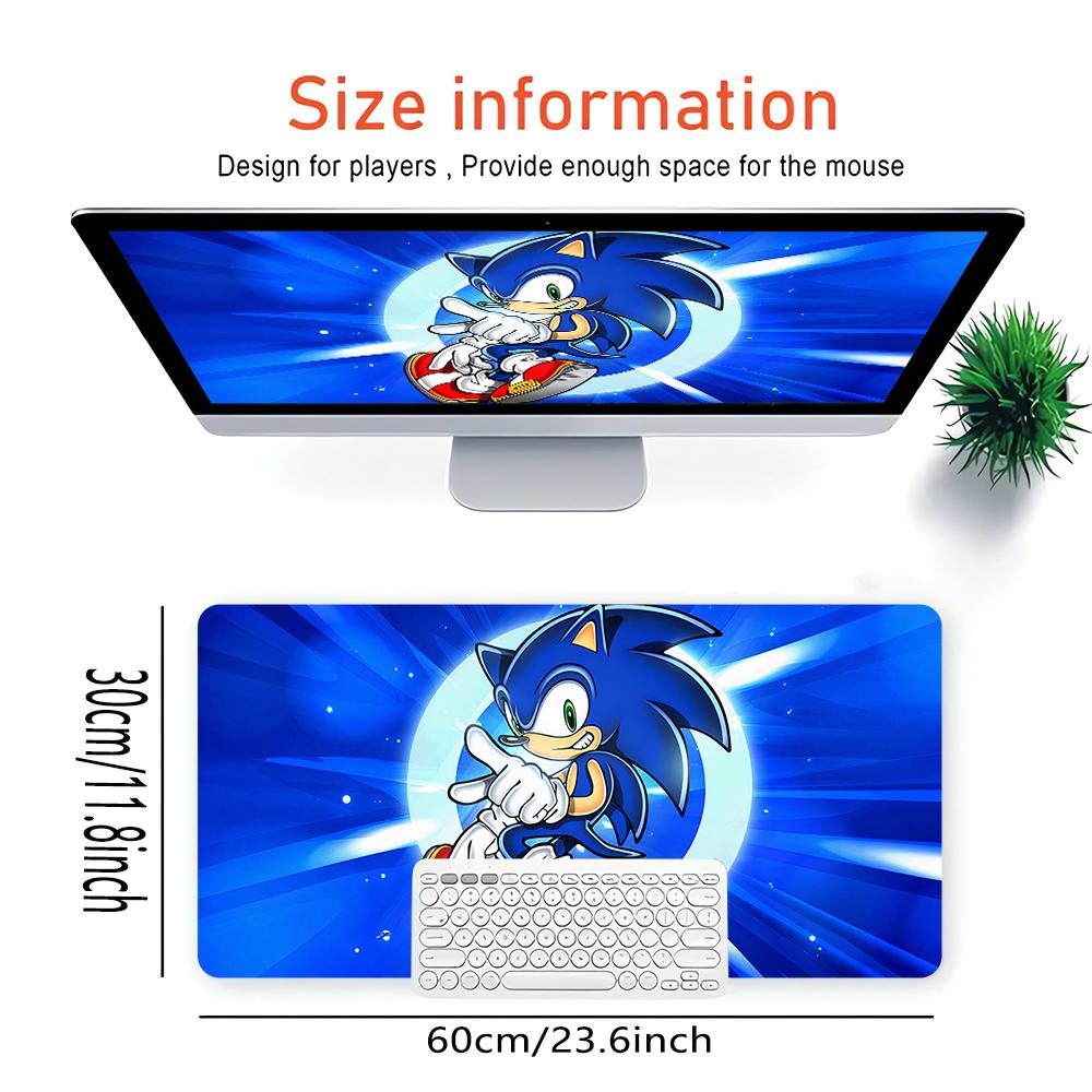 Sonic Adventure Large Gaming Mouse Pad Nonslip Rubber Base Waterproof Desk Mat For Office Pc Laptop