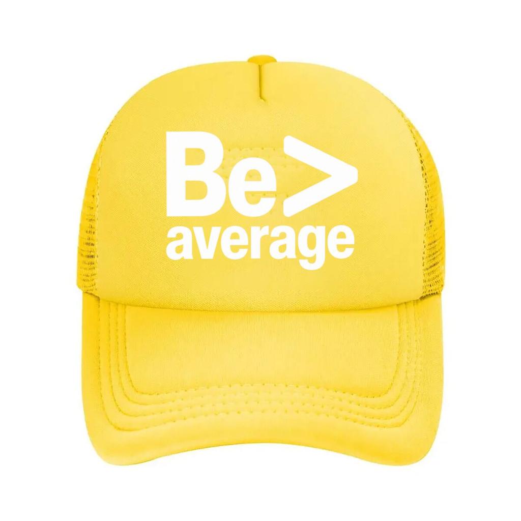 Be Greater Than Average Nerd Math Mesh Baseball Cap For Womens Unisex FeUnisex Beach Dad Hat Hip Hop