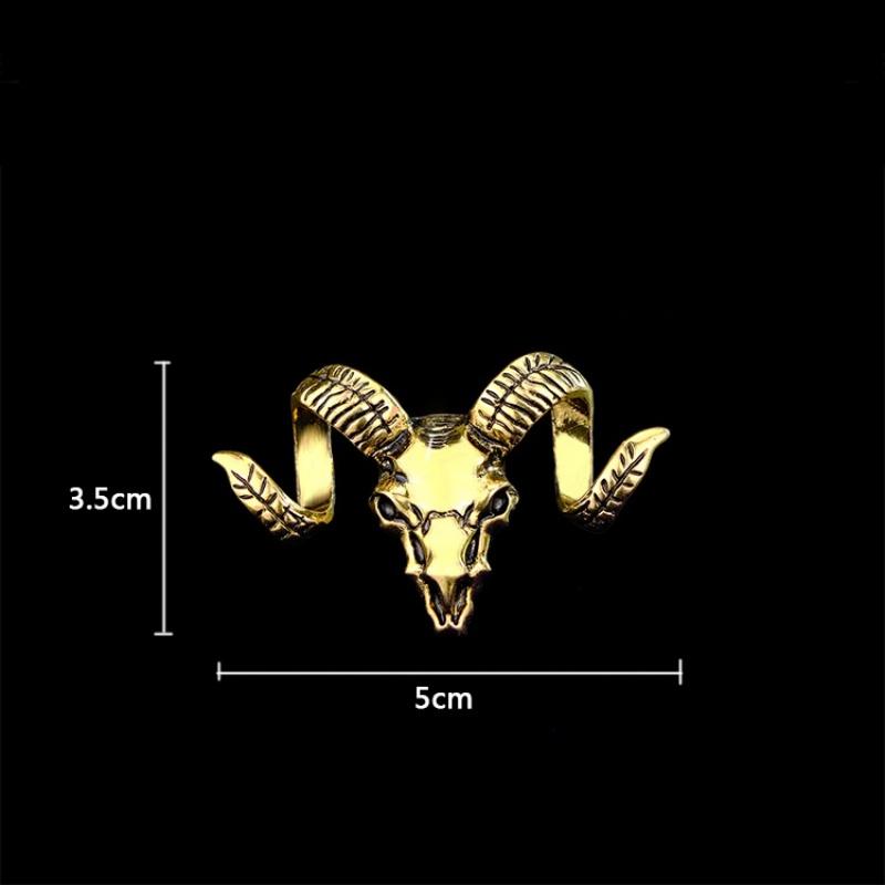 Hochwertige Herren Anzug Brosche Corsage Vintage Sternzeichen Schaf Anstecker Einfache Legierung Damen Luxus Accessoires Atmosphärisch