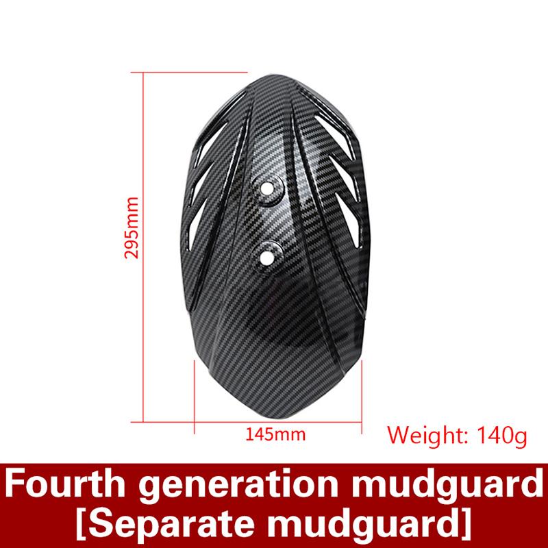 Motorcycle Fenders, Carbon Fiber Textured, Universal Fit for Electric Vehicles, Durable & Lightweight, Enhances Aesthetic Appeal