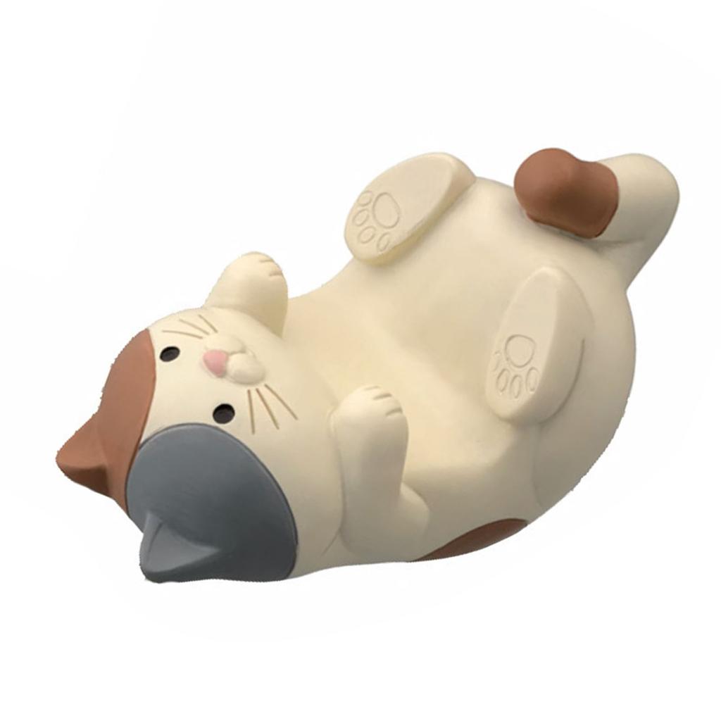 Ozdoba Kota Wielofunkcyjny Uchwyt na Telefon Tablet Okulary Długopis Dekoracja Biurka do Domu Kot Trójkolorowy