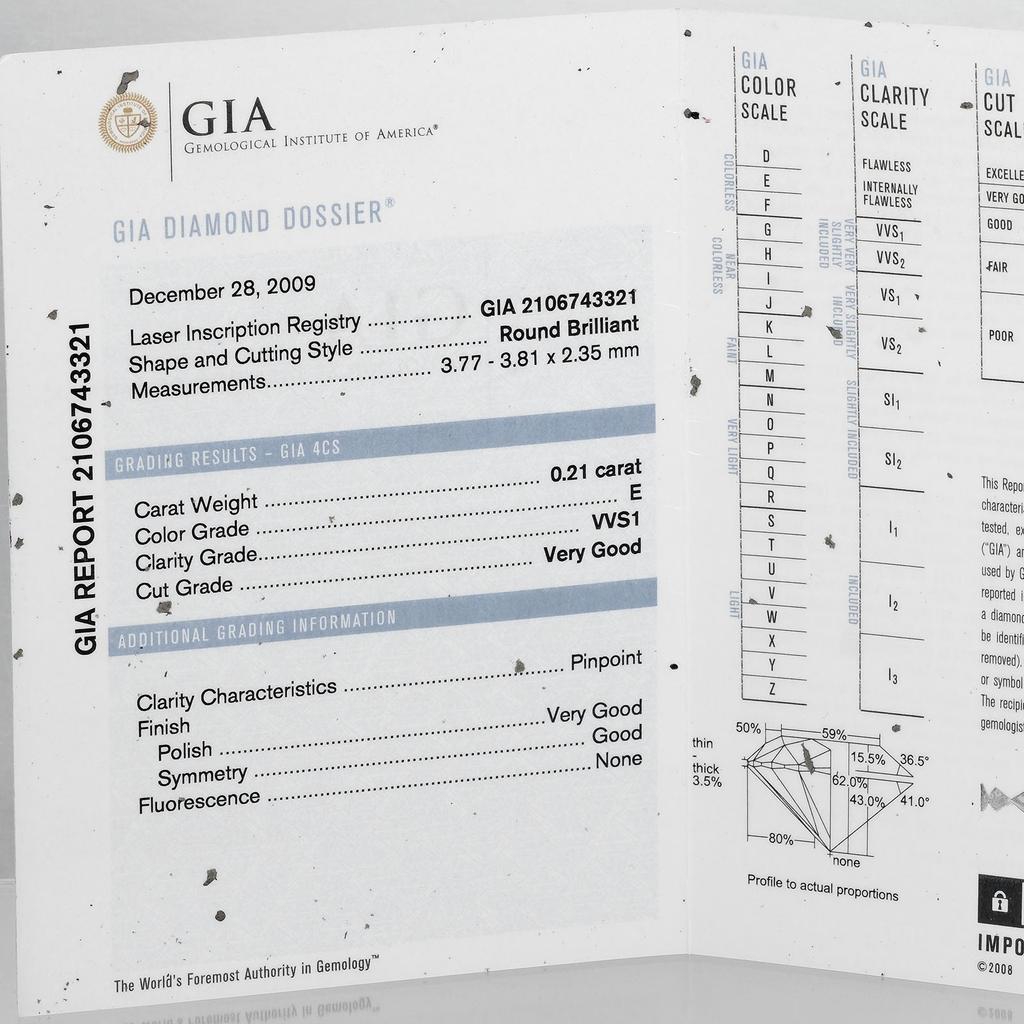 Boucheron Faceted Solitaire Ring 0.21ct VVS1/E/VG Pt950Platinum/diamond #3.7(US Size) 4g Women Used