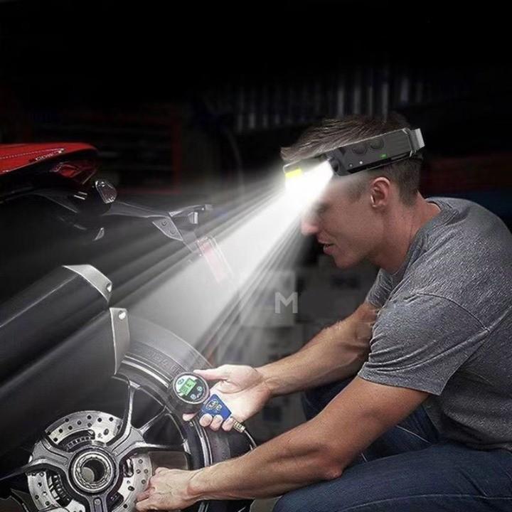 

Налобный фонарь с датчиком на открытом воздухе, сильный свет, зарядка, индукционные ночные ходовые огни, походы, кемпинг, рыбалка, аварийное освещение, светодиодный светильник для головного убора