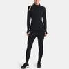 Under Armour Casual Running Stand Collar Training Long Sleeve T-Shirt Women Tops Black 1365632-001
