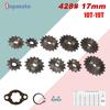 428# 17mm Teeth Front Engine Sprocket 10 11 12 13 14 15 16 17 18 19T For Dirt Pit Bike ATV Quad Go Kart Buggy Scooter Motorcycle