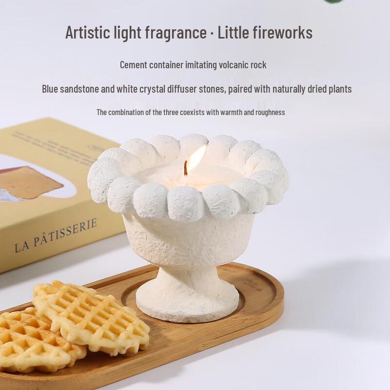 Nordic Cement Flameless Aromatherapy Diffuser & Candle Holder