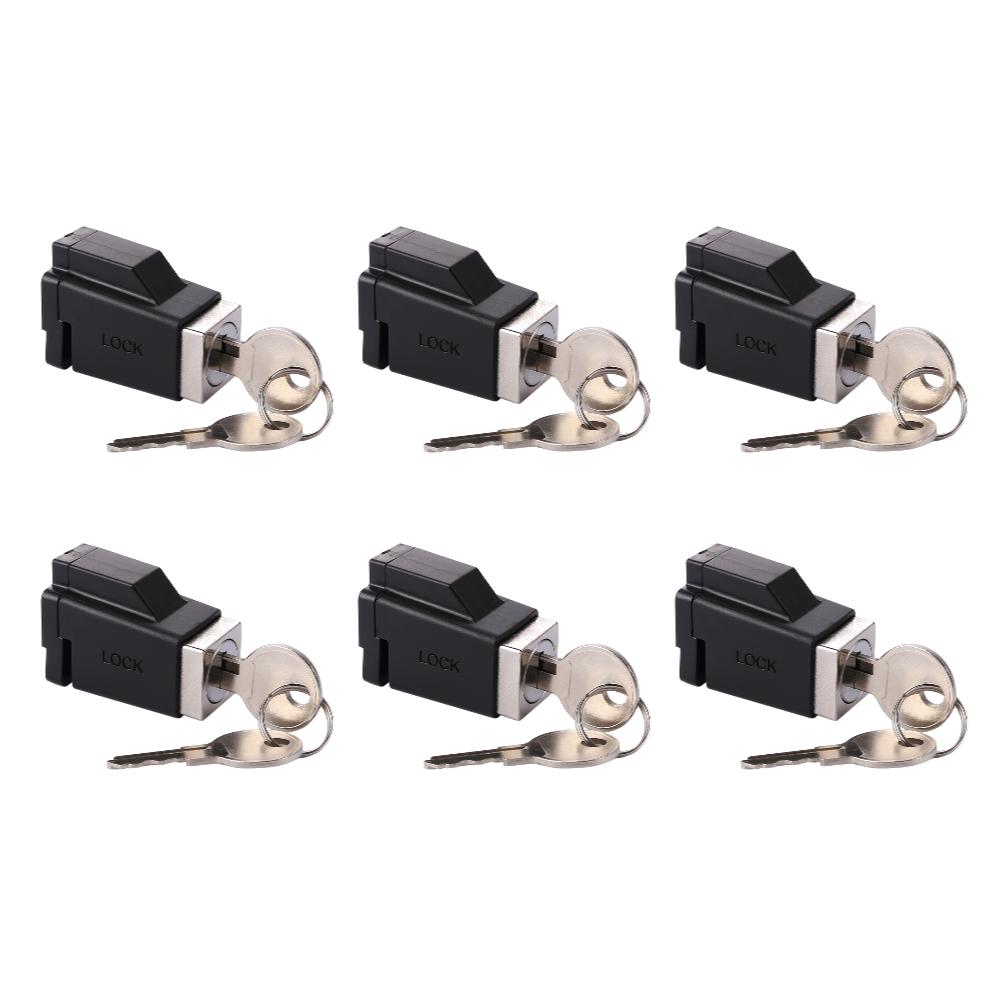 10-1Set Aluminum Alloy Window Locks with 2 Keys Door Window Limit Lock  Portable Practical Exquisite Convenient for Family Hotel