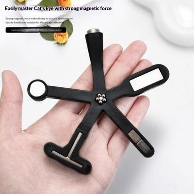 Multifunktionaler Seestern-Nagelmagnet 6-in-1 Nagelkunstwerkzeug Starke Magnetkraft Stift Anti-Fall Silikonabdeckung Katzenaugen-Maniküre