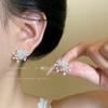 Nebula Bright Fireworks Imitation Pearl Zircon Earrings Women's Light Luxury Niche High-end Earrings Super Immortal Versatile Ear Jewelry