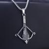 Necklace Hip Hop Anchor Bow and Arrow Fashion Retro Unisex Pendant