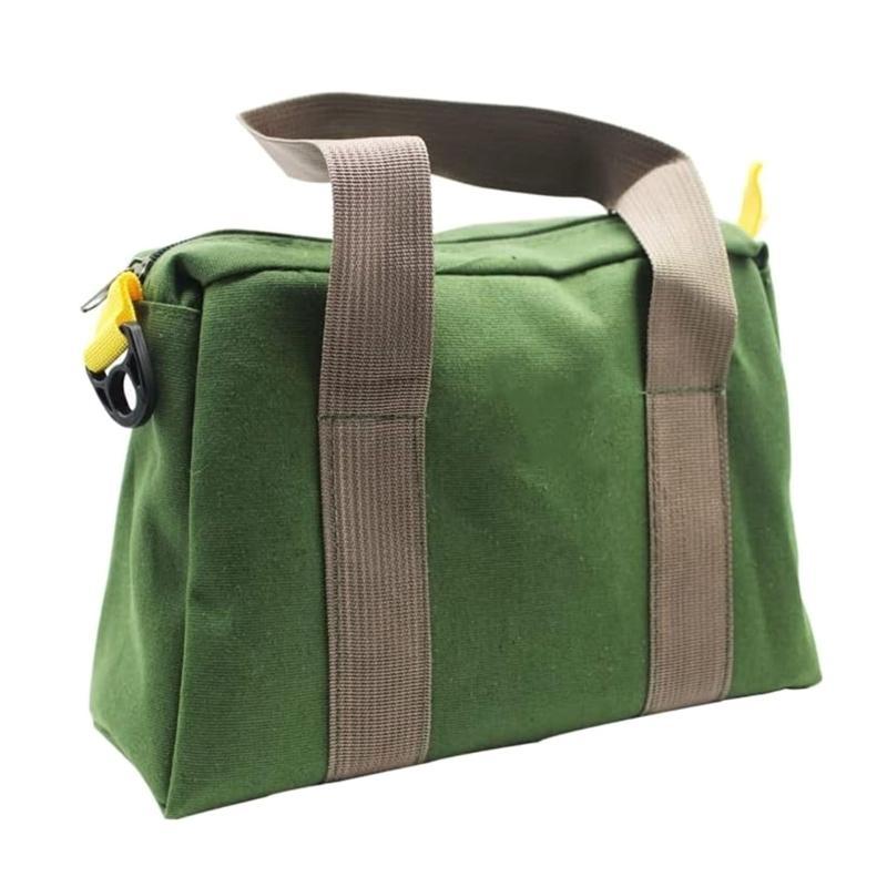 652F Wide Mouth Canvas Tool Waterproof Storage Canvas Tool Bag For Mechanics Plumbers Electricians China Mainland