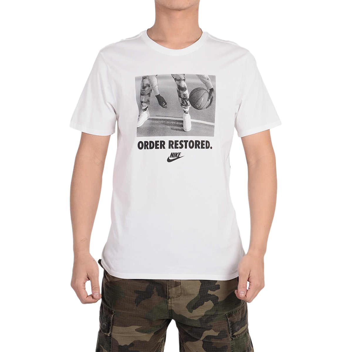 

New Nike Sports Life Collection T Shirt Men s White 873174-100 185/100A/XXL