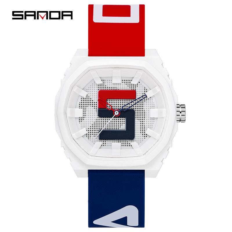 SANDA Quartz Watch: Trendy Unisex Student Timepiece