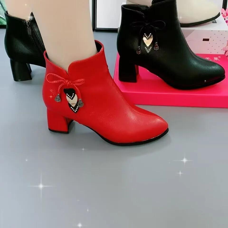 Fashion 2025 high-heeled boots female spring and autumn single boots new women's shoes zip white waterproof Taiwan high-heeled shoes