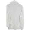 LARDINI JMLJM21 White Cotton Center Vent Double Breasted Knit Tailored Jacket Jacket M whiteUsed