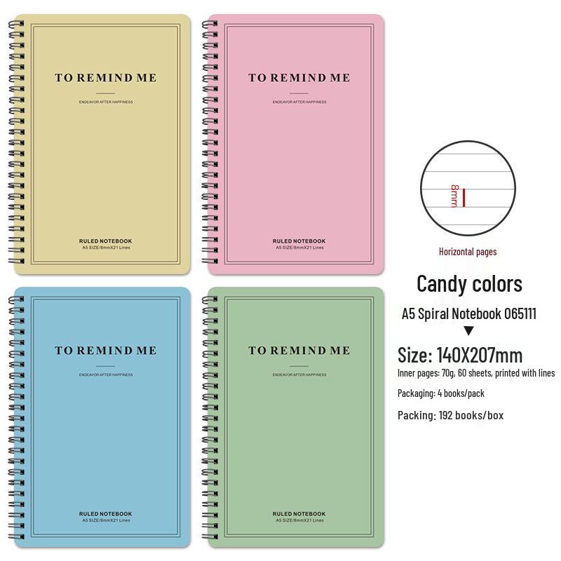 Cute A5 Cartoon Spiral Notebook: Stylish, Thick Pages, Customizable Design