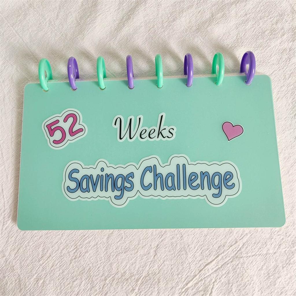 Budget Book 52 Week Binder Saving Challenge Reusable Cash Planner Envelope Couple Money Saving Organizers Cash Stuffing