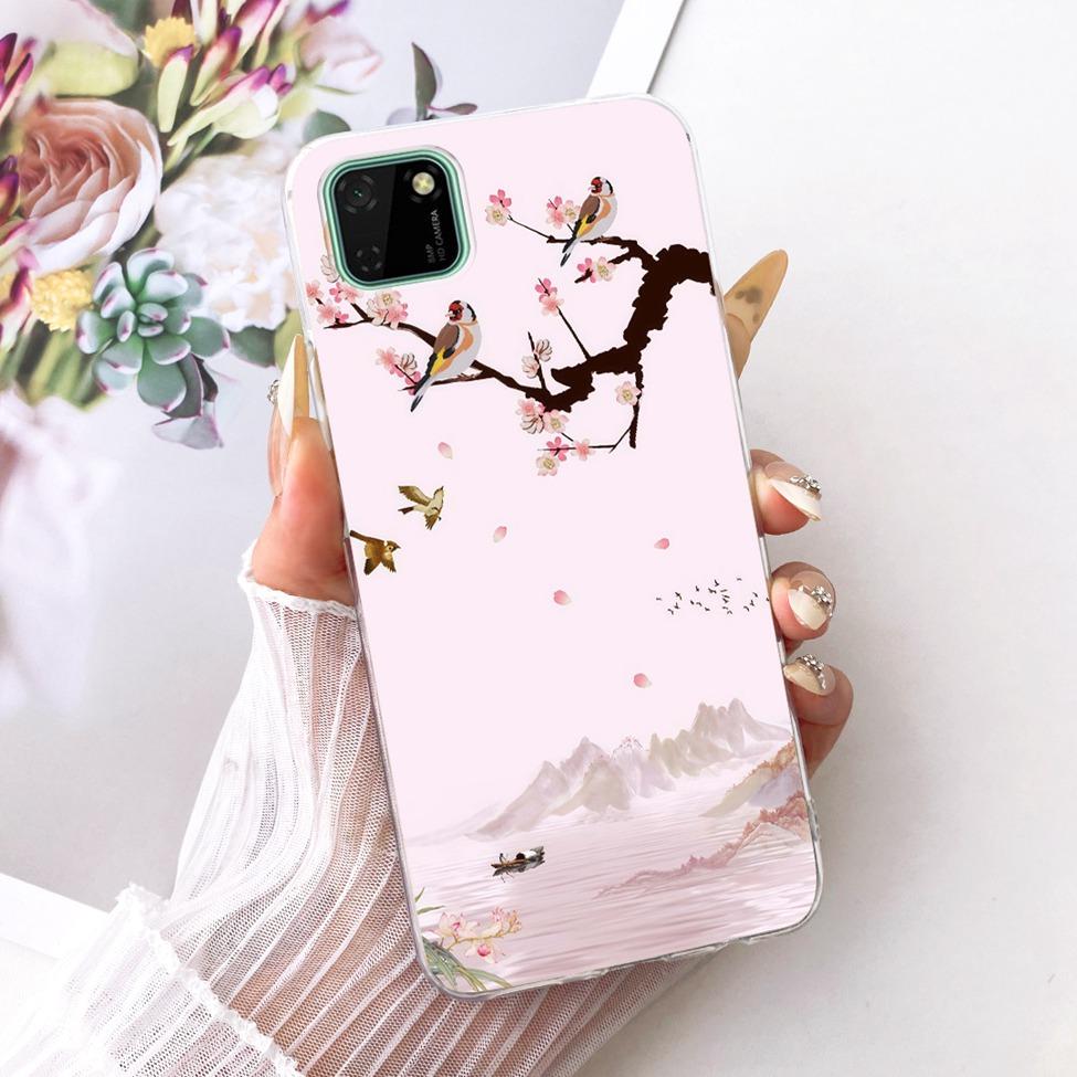 Transparent For Huawei Y5p Case DRA-LX9 Cute Cat Fashion Butterfly Funny Cool Painted Bumper Cover For Huawei Y5 P Casing