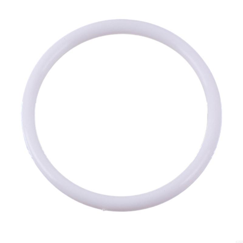 62KD DIY Craft Rings White Plastic Hoops for Wedding Clothing Jewelry Making Material