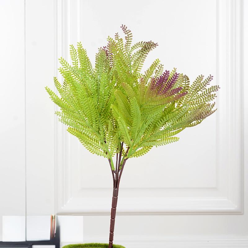 

Green Aloes Artificial Persian Grass Ferns Green Leaves Plants Real Touch Simulation Fern Leaf Plant Auditorium Decoration