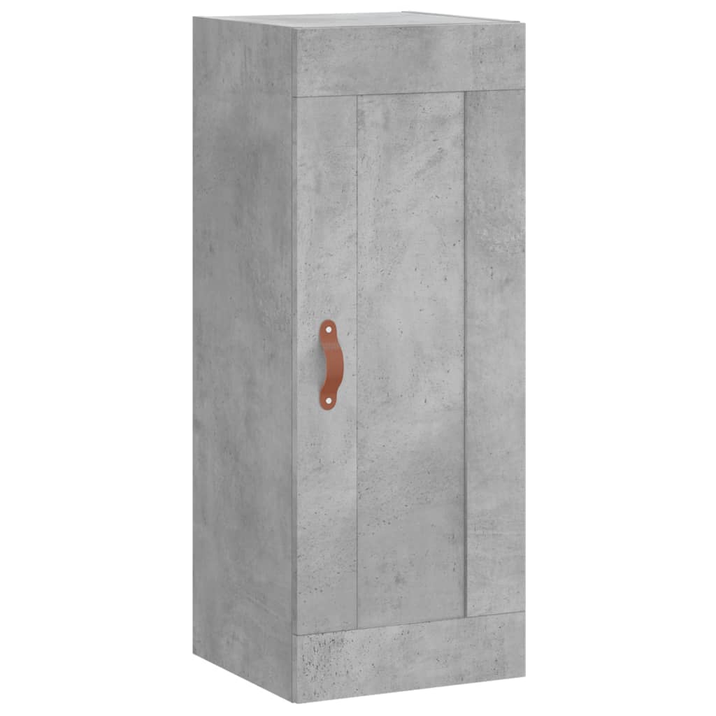 Vidaxl Wysoka Szafka, Szarość Betonu, 34,5X34X180 Cm