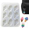 Matriță Silicon Formă Înghețată 9 Cavități Matriță Rășină pentru Pandantiv Chei DIY Bijuterii Fondant Dulciuri Artizanat Coacere