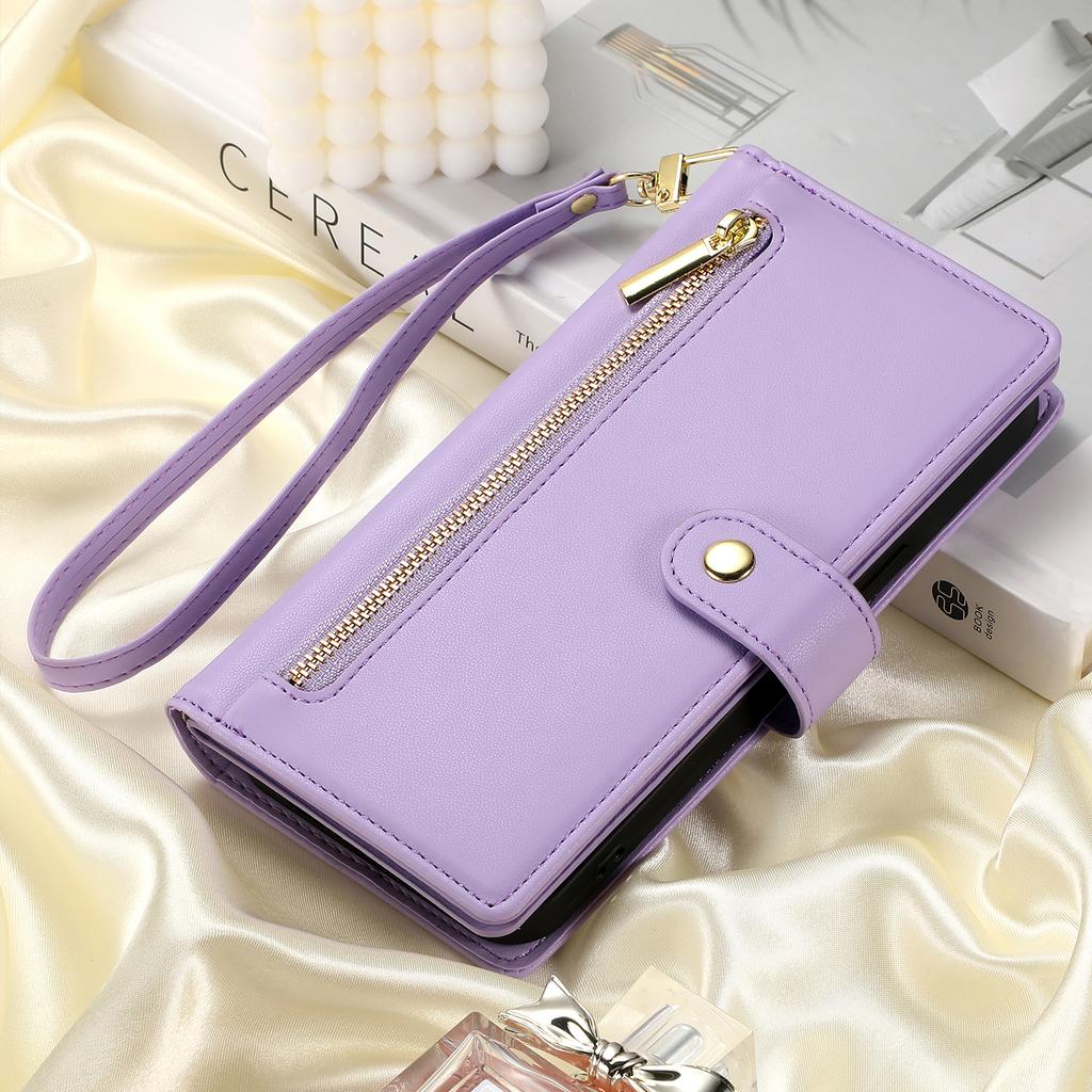 Crossbody Cards Solt Wallet Zipper Bag Leather Case For Samsung Galaxy S24 Ultra S23 Plus S22 A55 A35 A25 A15 A54 A24 Flip Cover