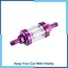 Universal Pack(1) Purple Fuel Filters Engine Inline Gas Fuel Line Filter For ATV