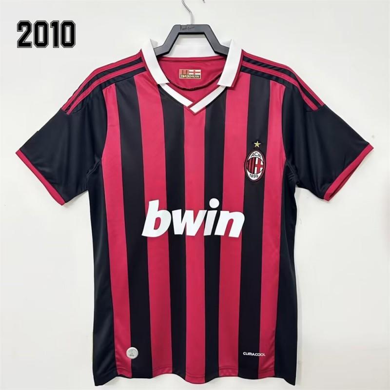 

Retro Jerseys AC Football Clothes Shirts Thai Version A Goods Home Away Short-sleeved Men s T-shirt Kaka Ronaldinho Nostalgia XL