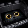 1Pcs Golden Big-Eyed Black Cat Car Trunk Mat with Anti Slip Cargo Liner Waterproof Rear Storage Protector Floor Mat for SUV Seda