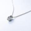 Used [Polished] JUSTIN DAVIS BRIGETTE Necklace 40cm Heart Crown Clear Justin Davis SNJ364 silver925